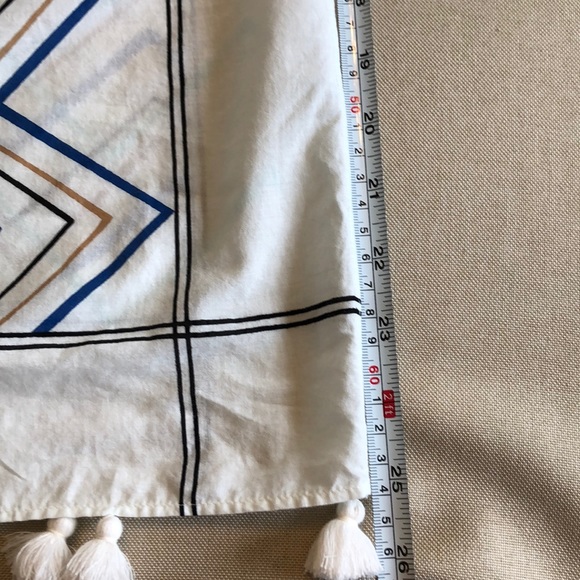 JCREW INFINITY SCARF 💯 cotton with fringe - Picture 6 of 8